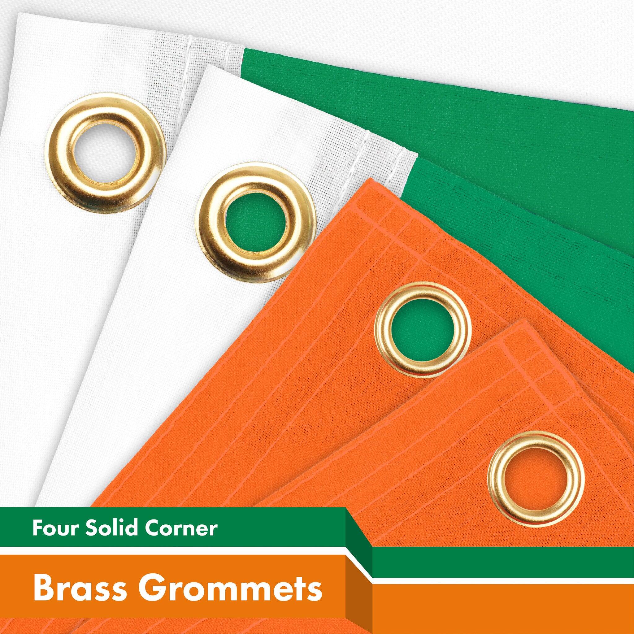 Four Solid Corner Brass Grommets