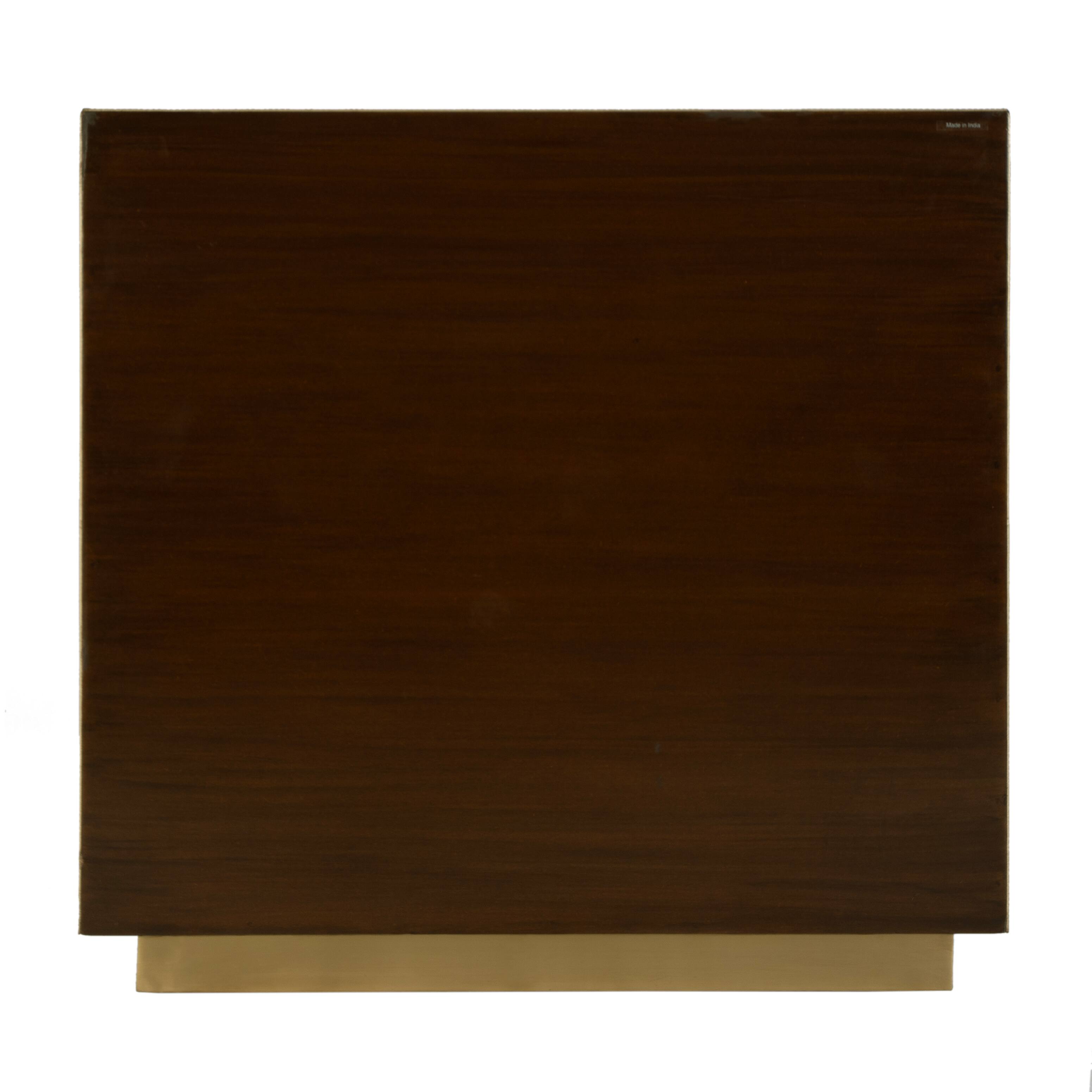 Alt View 4. Butler Specialty - Francois 32 in. W Rectangular Wood and Leather 2 Door Accent Cabinet - Gold.