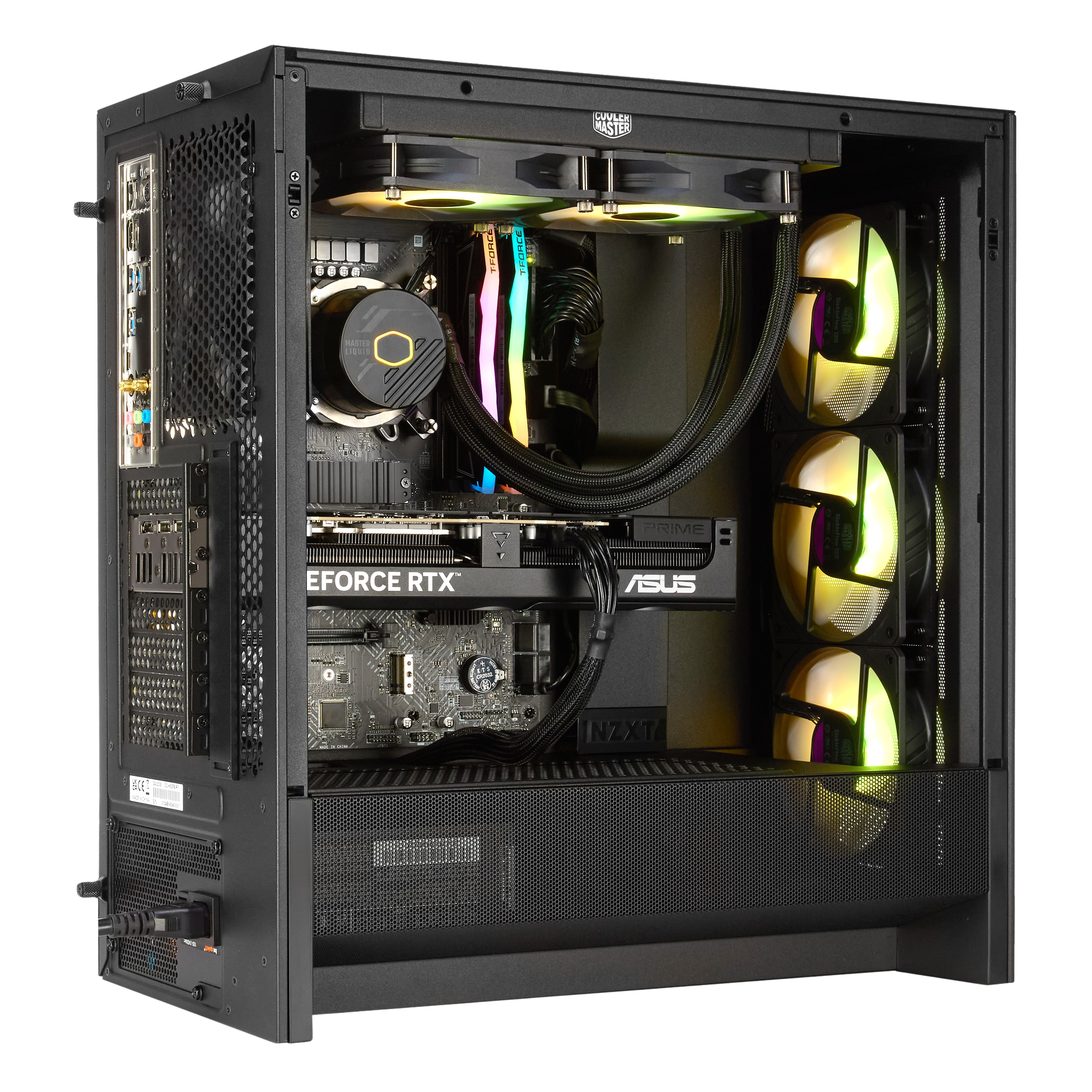 Sure, here is the corrected and grouped text from the image:

- **NZXT H710i**
- **ASUS PRIME**
- **EVGA GeForce RTX**
- **GUNNERS MASTER**
- **NZXT**