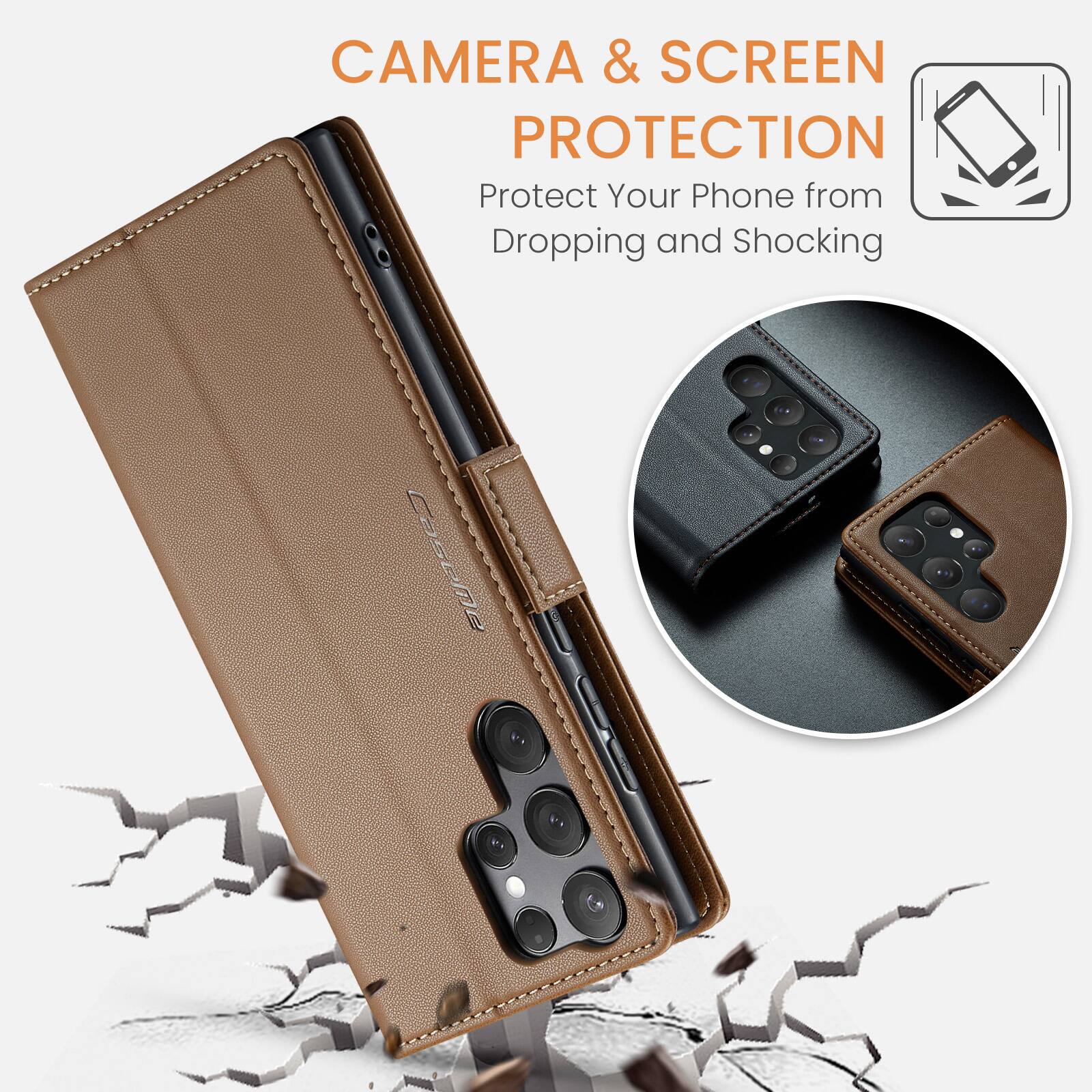 CAMERA & SCREEN PROTECTION  
Protect Your Phone from Dropping and Shocking