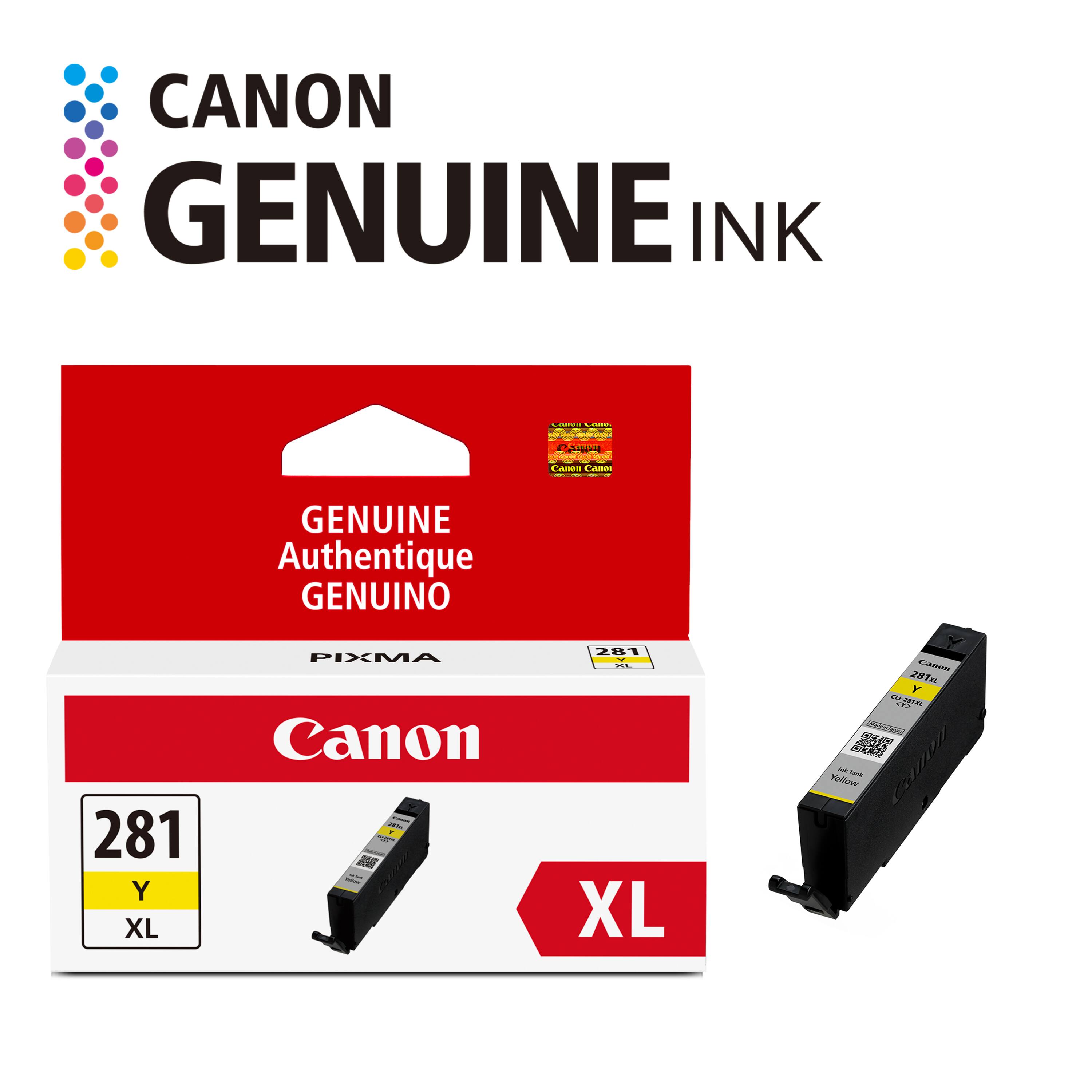 CANON GENUINE INK  
Genuine Authentique GENUINO  
PIXMA  
281 Y XL  
Canon