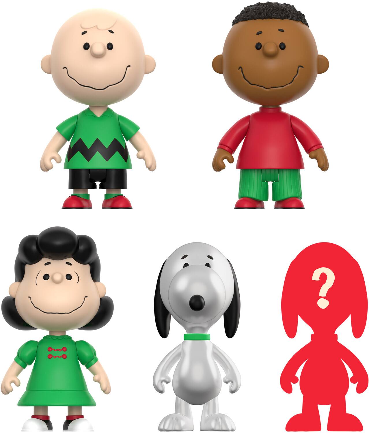 Alt View 1. Super7 - Super7 - Peanuts - Reaction Blind Box Wv8 - Holiday 12pc Flat   - COLLECTIBLES - Multicolor.