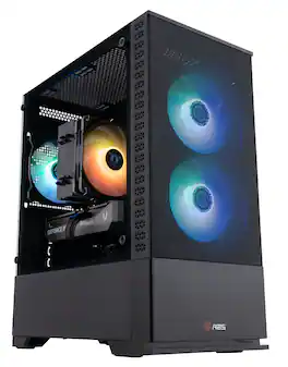 ADVANCED BATTLESTATIONS - ABS Cyclone Aqua Gaming PC - Windows 11 - Intel Core i7-14700F - GeForce RTX 5060 Ti - 32GB DDR5 6000 - 1TB - Black