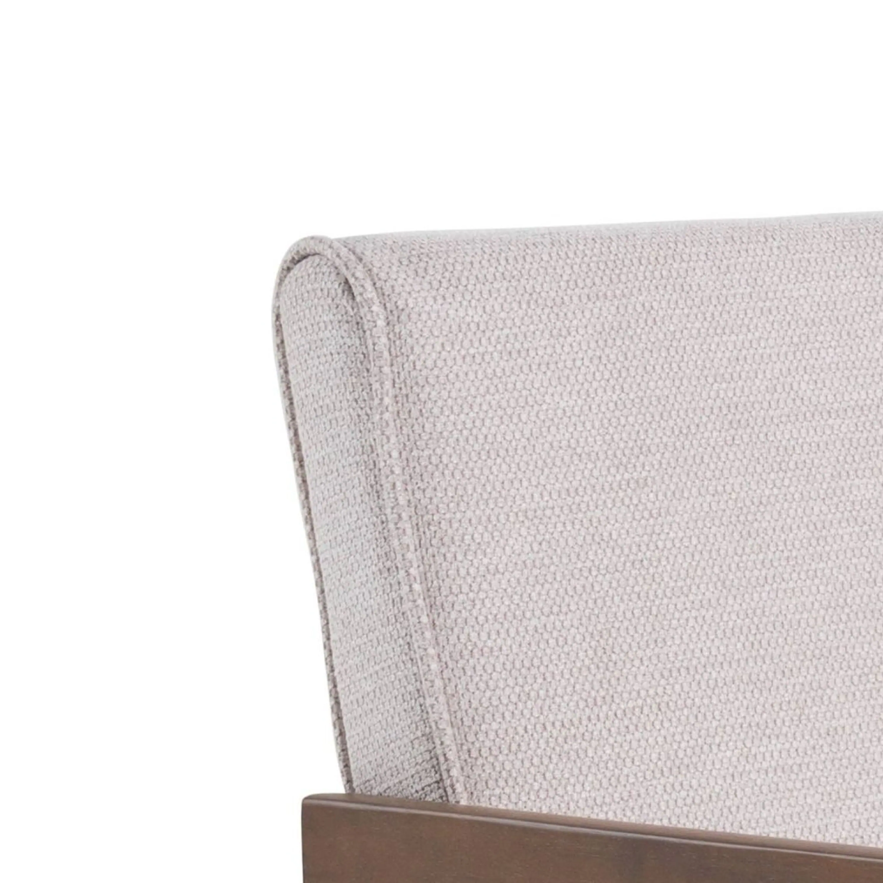 Back. Manhattan Lane - Cid Jose Accent Chair Set of 2 Polyester, Walnut  Wood - Beige, Walnut Brown.