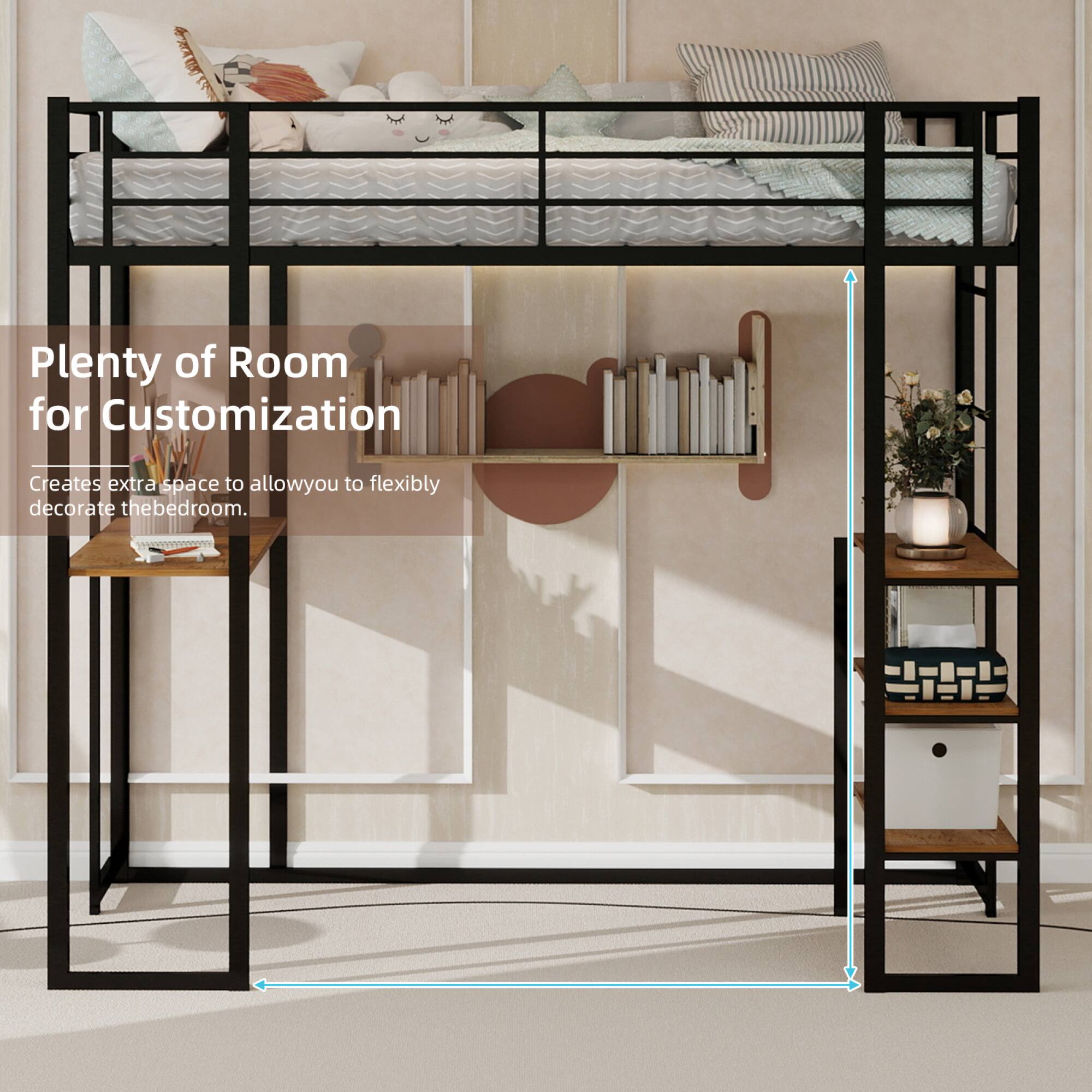 Plenty of Room for Customization  
Creates extra space to allow you to flexibly decorate the bedroom.