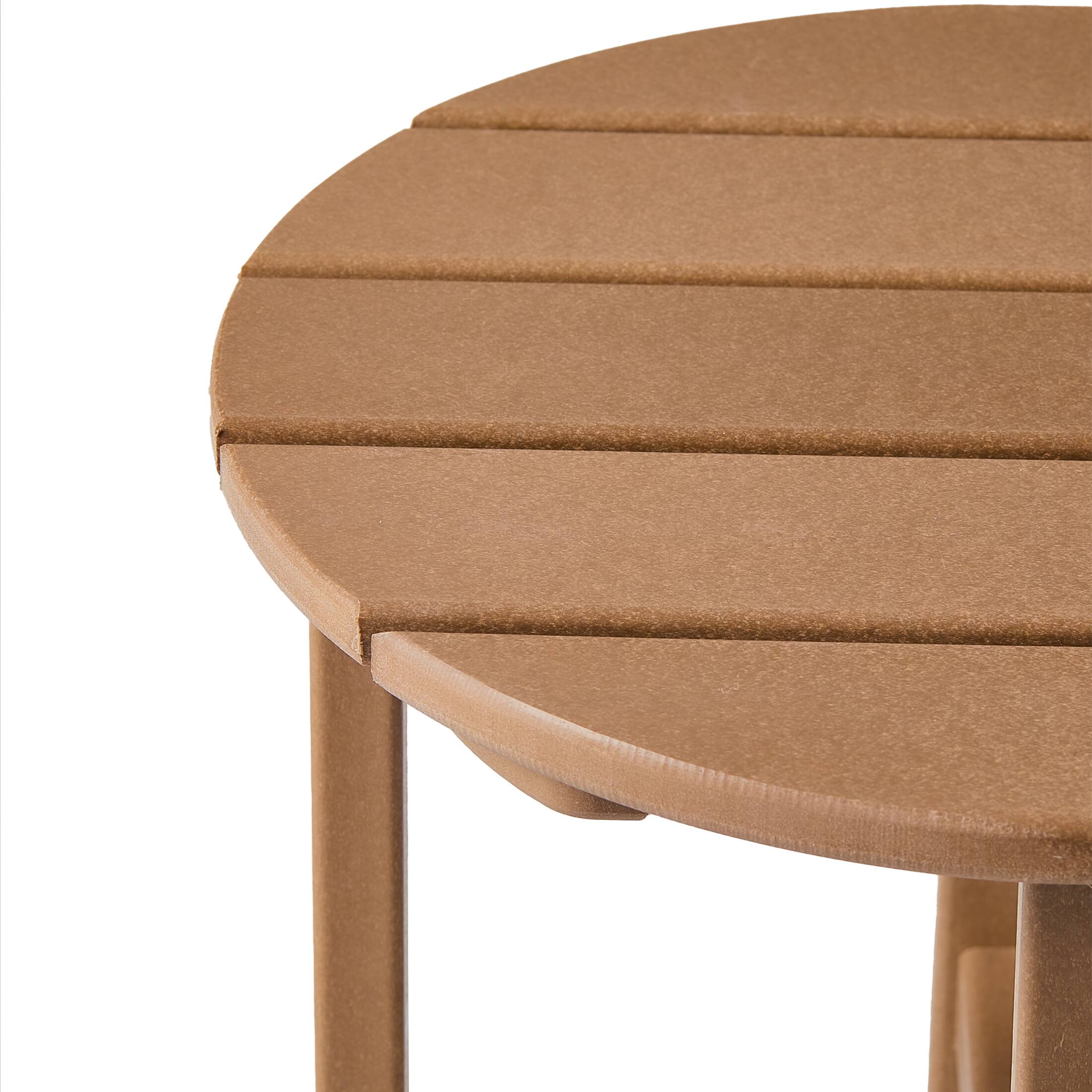 Alt View 3. WestinTrends - WestinTrends Dylan Adirondack Round Outdoor Side Table - Teak.