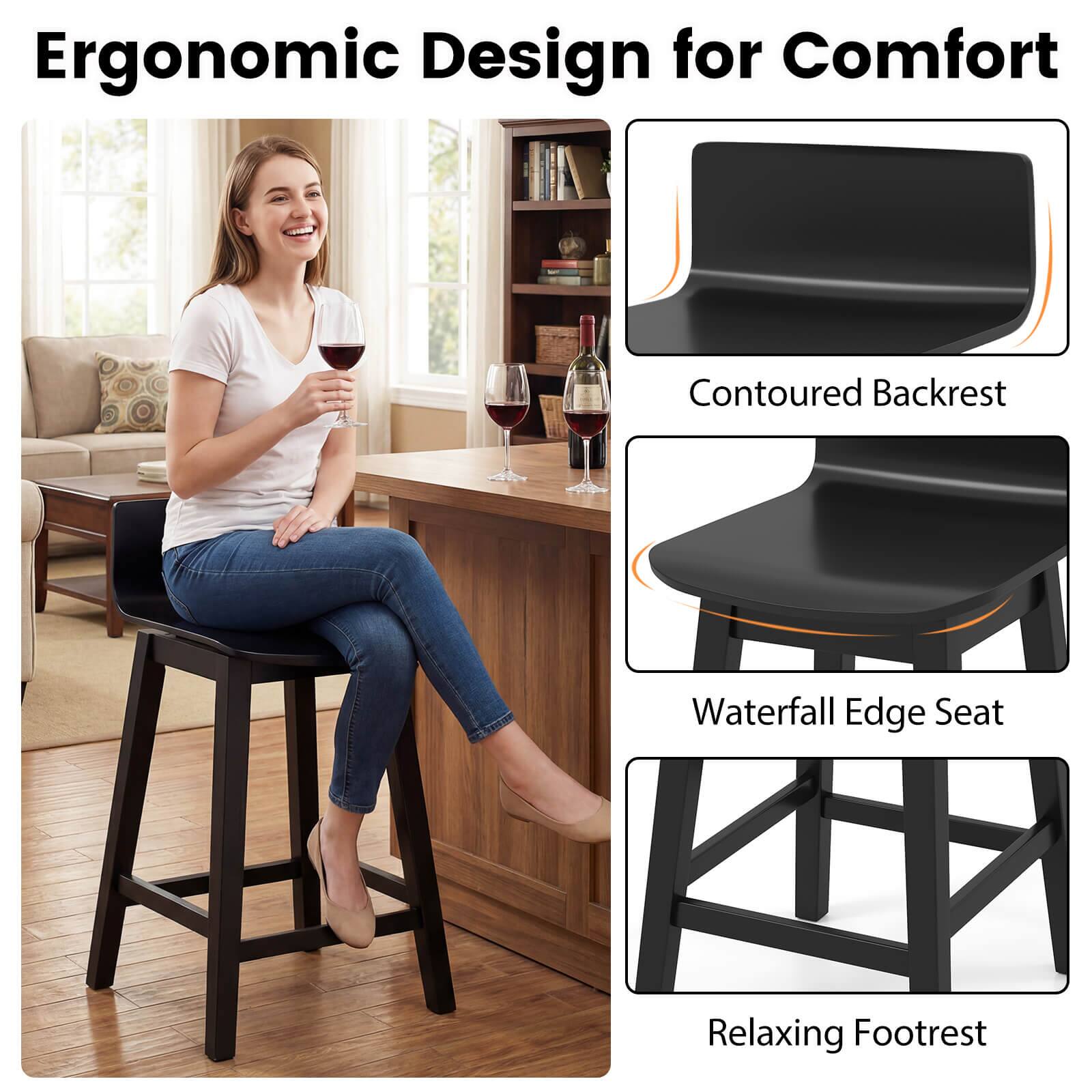 Ergonomic Design for Comfort

- Contoured Backrest
- Waterfall Edge Seat
- Relaxing Footrest