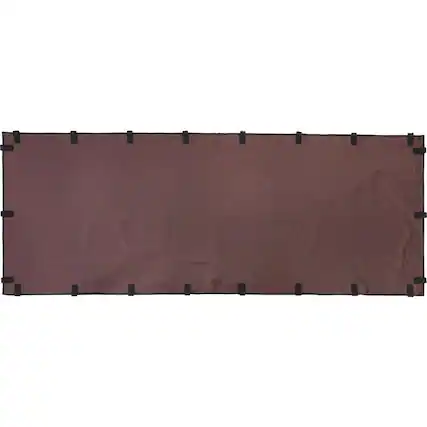 Front. TRIXIE - Dog Kennel Sunshade, All Weather Side Panel, Fits Kennel, Burgundy - Burgundy.