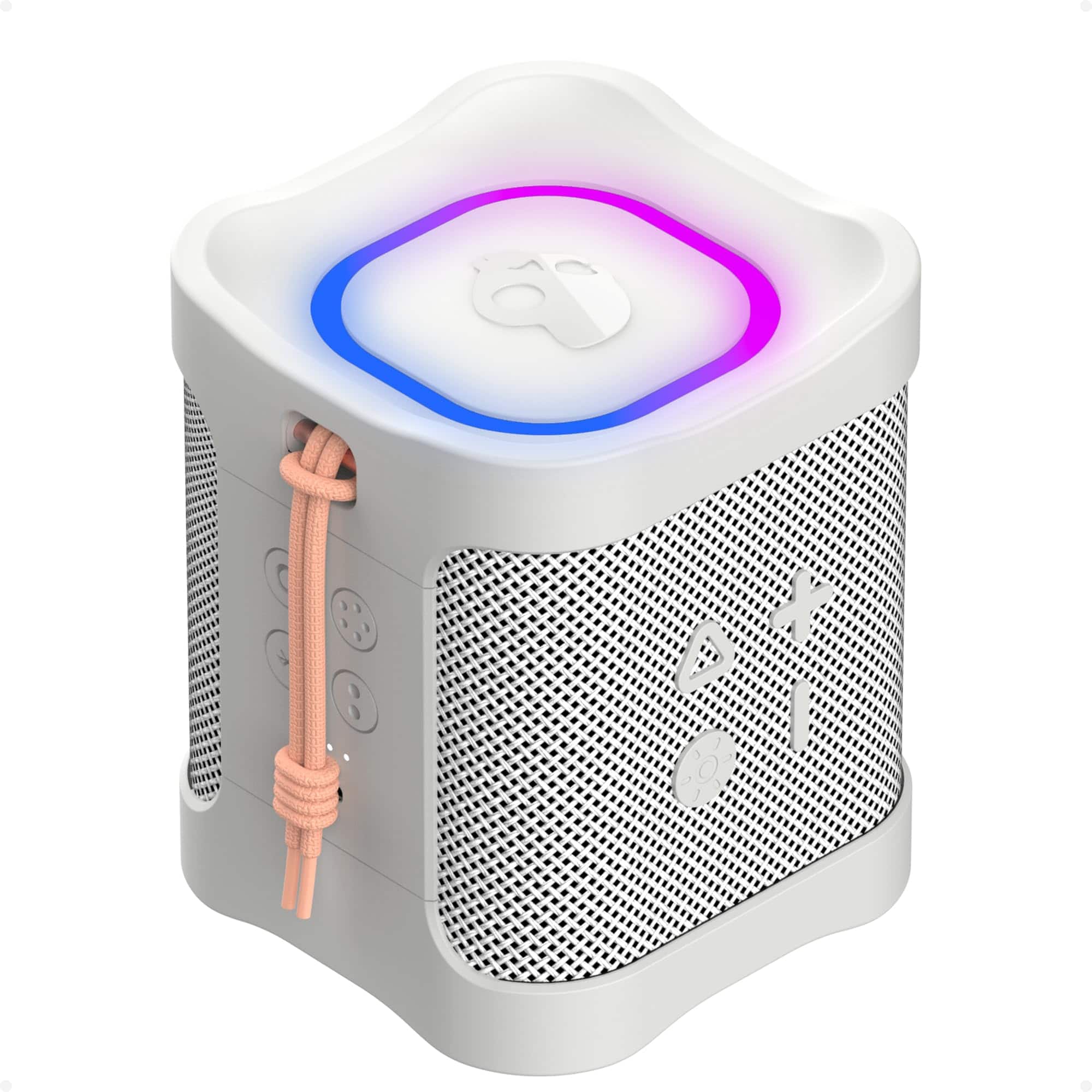 Cozy Serene - Led Light Skullcandy Terrain Mini 2 Wireless Ipx7 Water Resistant 14h Multi-link Led Light Show Lightweight & Portable - Bone