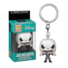 Disney - Nightmare Before Christmas Funko POP Keychain | Jack (Scary Face) - White