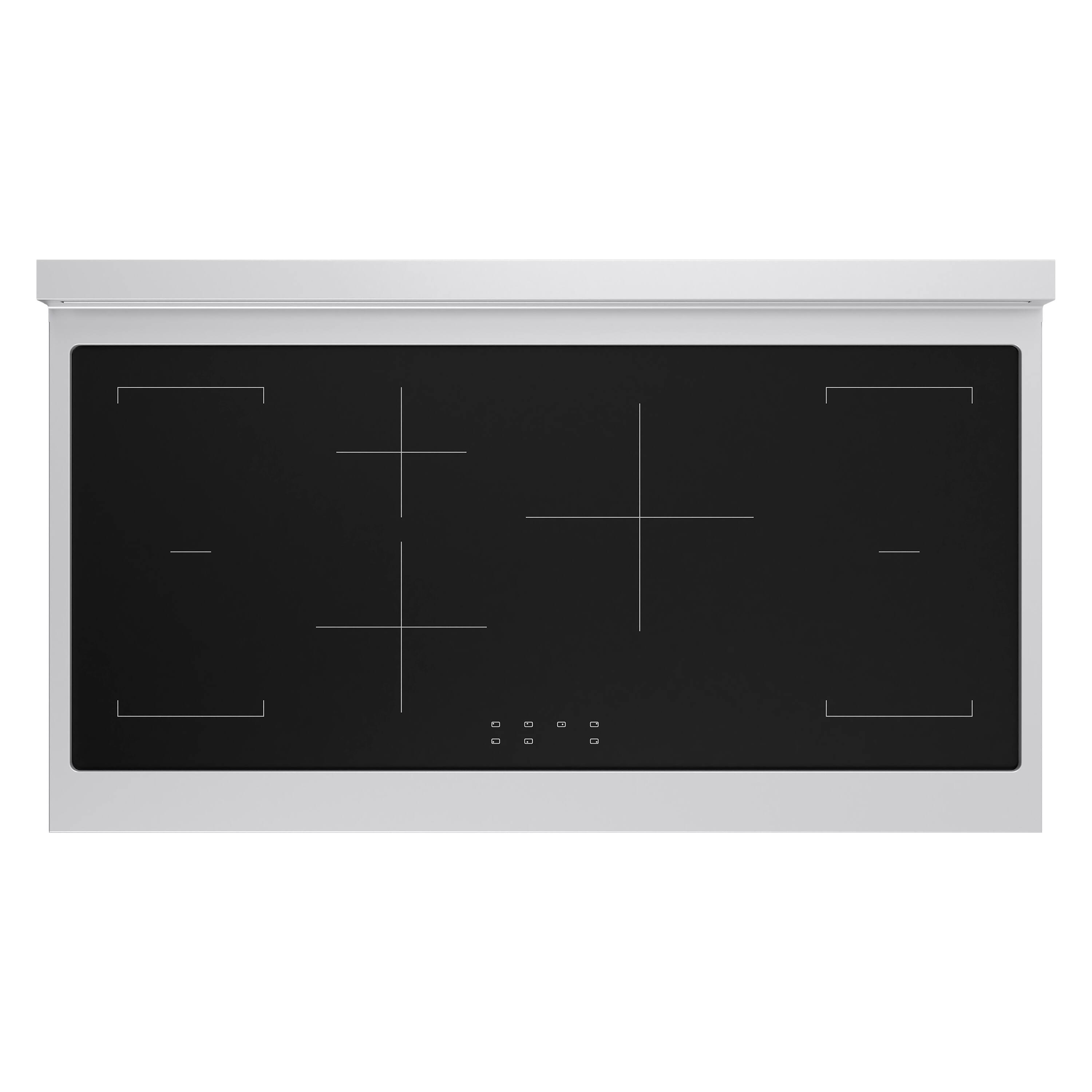 Alt View 8. ZLINE - Autograph 48 in. 6.7 cu. ft. Paramount Freestanding Induction Range with Black Matte Doors and Polished Gold Accents - Matte Black.