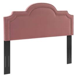 Belinda Performance Velvet King/California King Headboard by Modway - Dusty Rose
