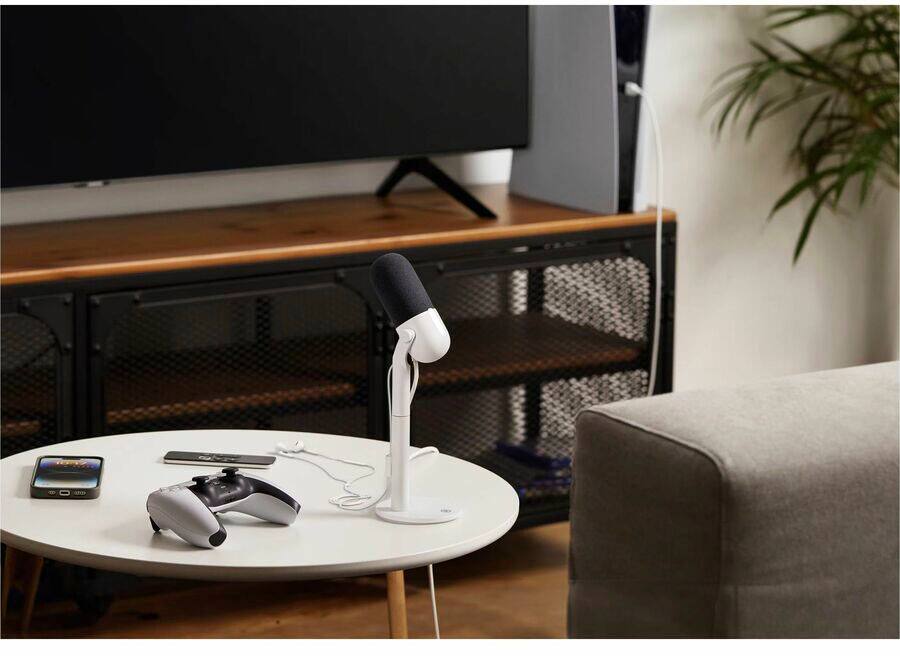 Alt View 5. Elgato - Elgato Wave Neo Wired Condenser Microphone for Computer, Recording, Voice, Meeting Room, Professional Audio, Gaming - Red.