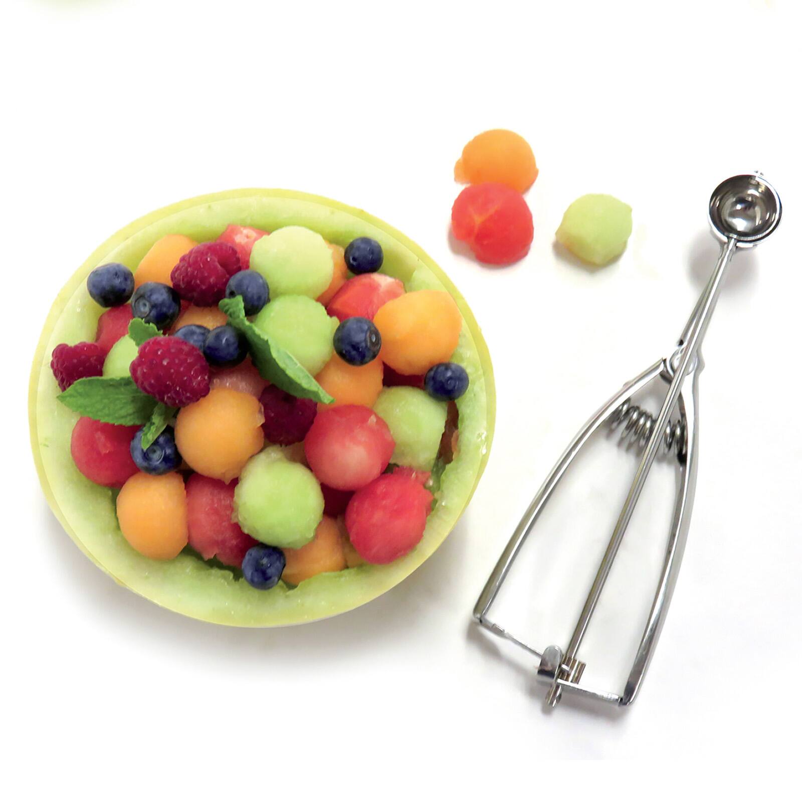 Alt View 3. Norpro - Stainless Steel Scoop, 1.5 Tablespoon Capacity, Spring Action Portion Scoop - Silver.