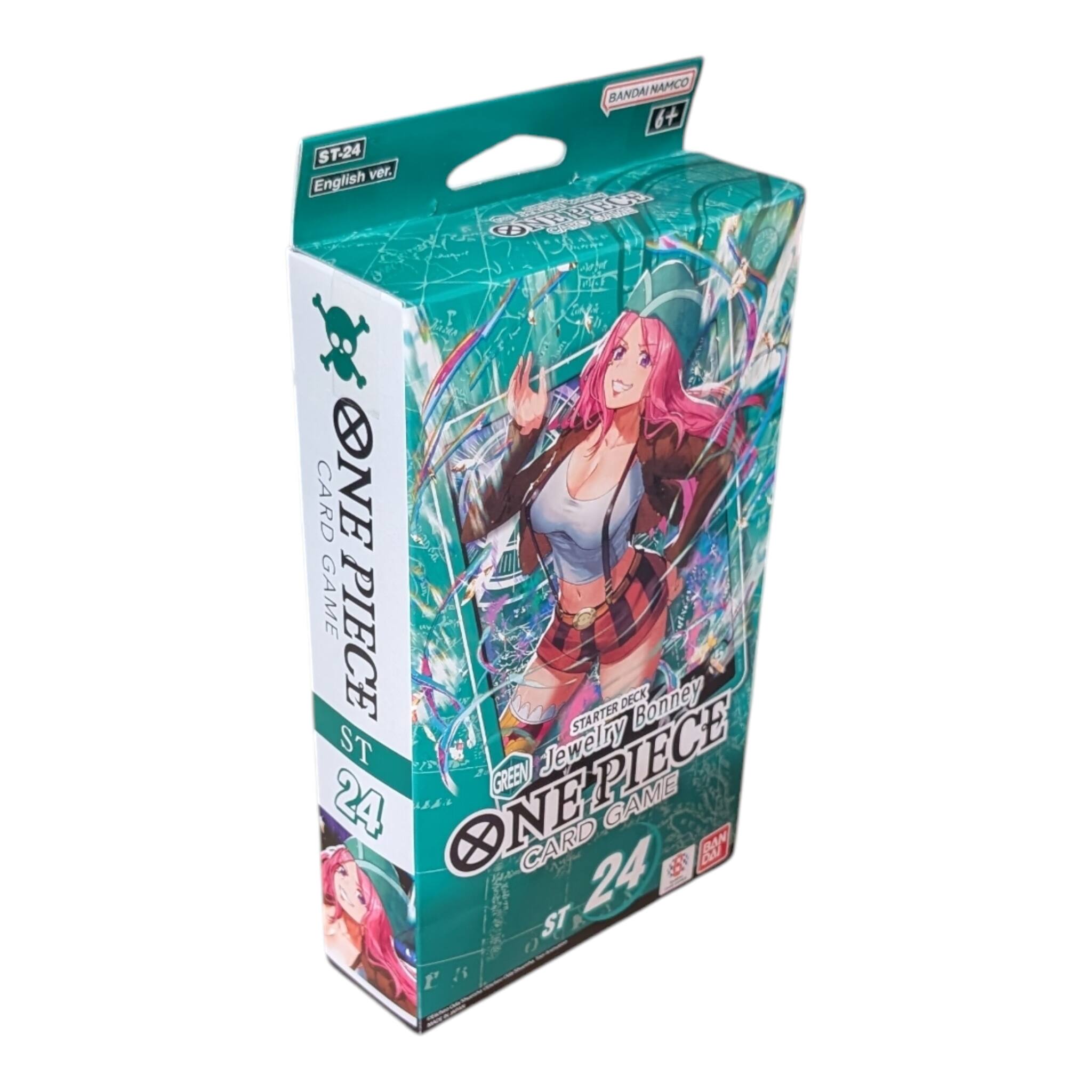 ST-24 ver. English BANDAI NAMCO 1+  FIPIECS dhds ad  CARD ONE PIECE GAME PIECE DECK Bonney STARTER ST GREEN Jewelry PIECE 24 ON-PIECE ONE CARD 24 GAME H 09 AN ST