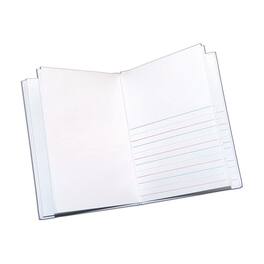 ASHLEY PRODUCTIONS - Hardcover Blank Book Primary Lined, Portrait, White - 6" x 8"