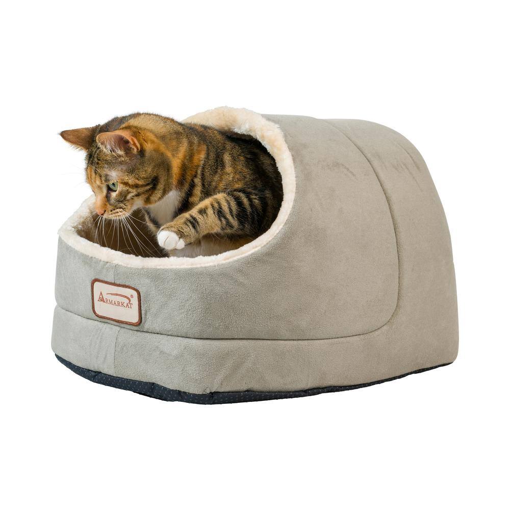 Alt View 6. Armarkat - Cat Bed Sage Green - Beige.