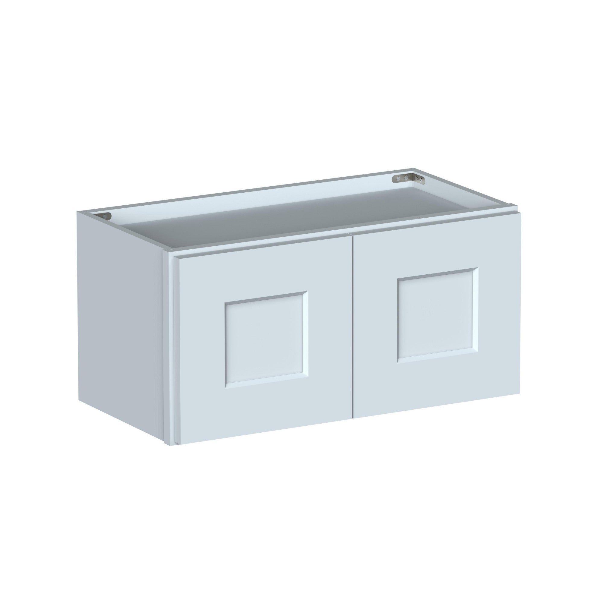 Alt View 1. Boyel Living - 24in.W x12in.D x12in.H WALL CABINET Fully assembled Cabinet With Two HDF Doors - Gray.