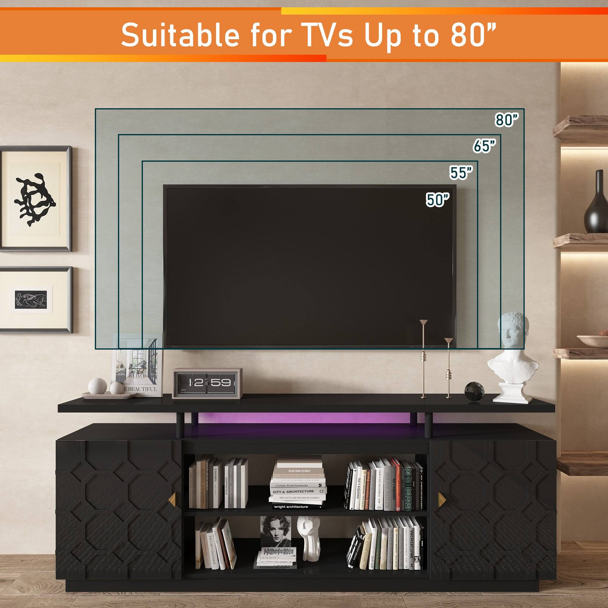 Suitable for TVs Up to 80"

80"
65"
55"
50"