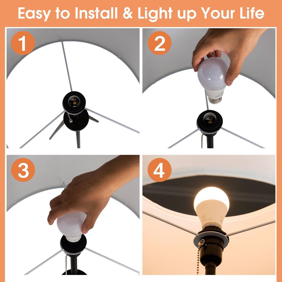 Easy to Install & Light up Your Life

1  
2  
3  
4