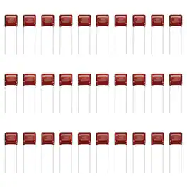 Unique Bargains - 30pcs 0.056uF 630V CBB21/22 Metallized Polypropylene Film Capacitor for Electronics and Lamps - Red