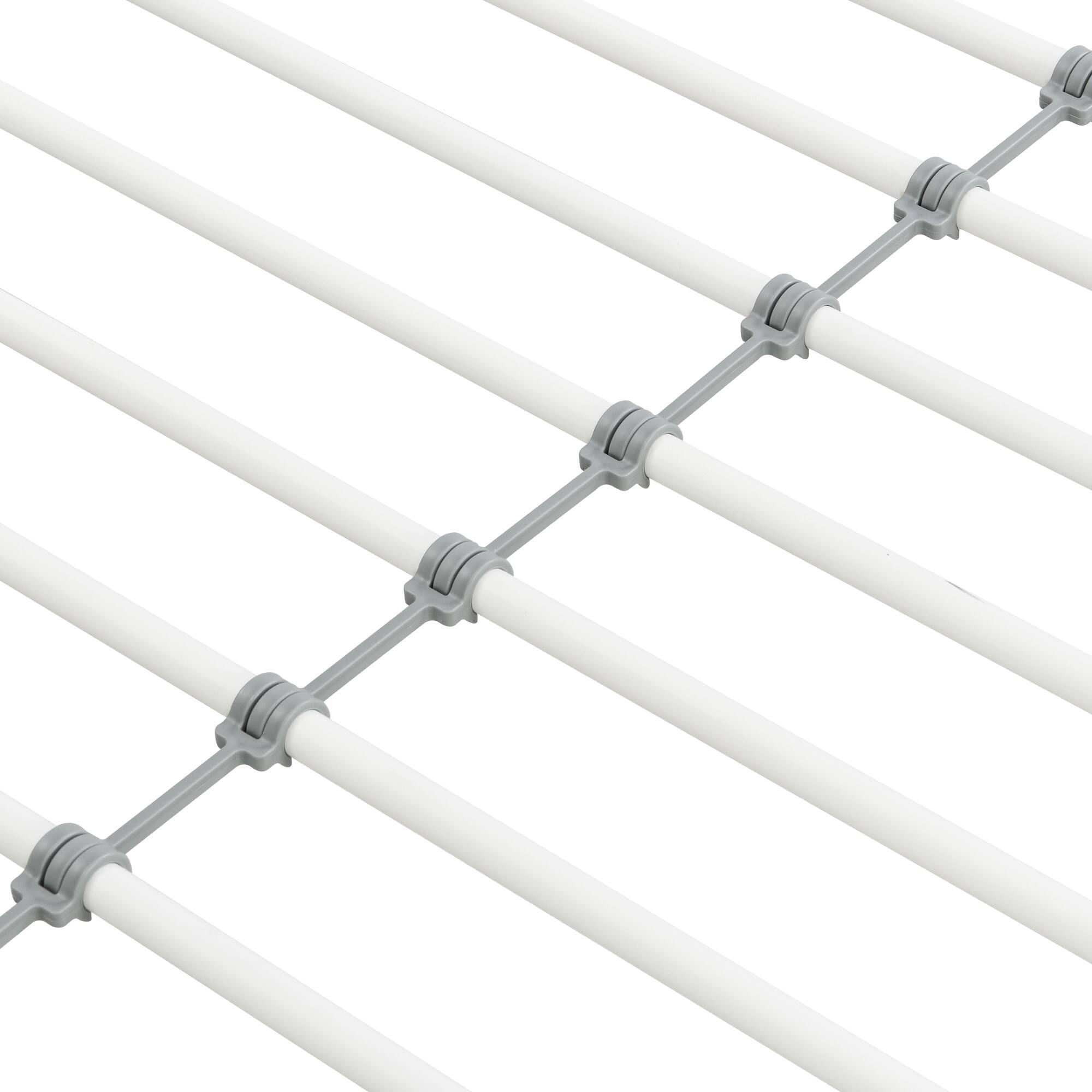 Alt View 4. GOODSILO - Modern Metal Bunk Bed with Trundle - Space-Saving Sleeper Solution for Kids and Teens - White.