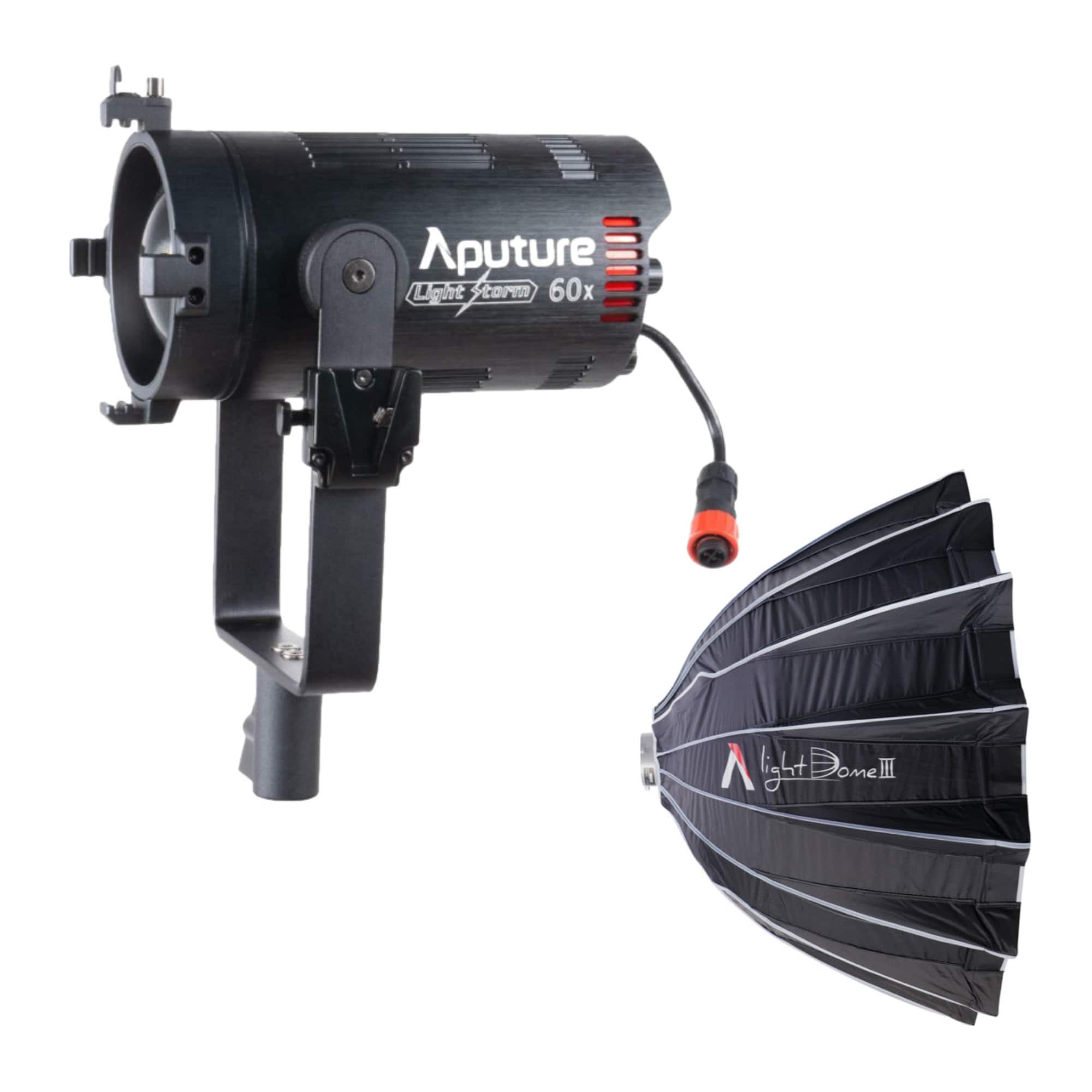LS 60X Bi-Color Focusing LED w/ Aputure Light Dome III (35.1-inch)
