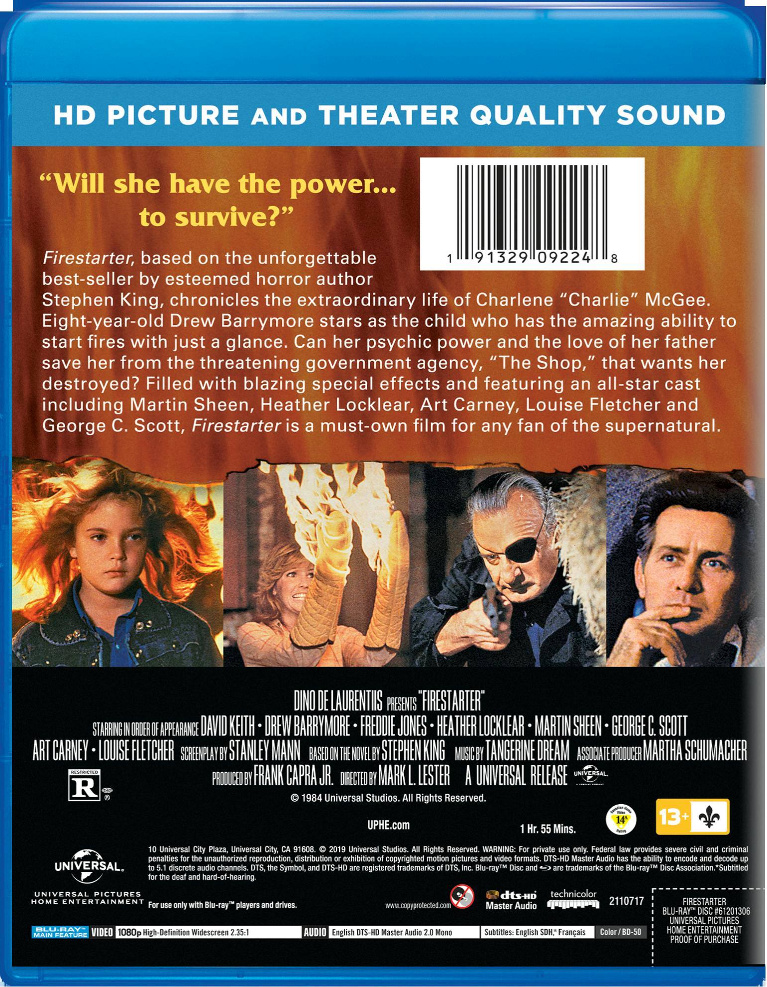 Angle. Firestarter [Blu-ray].