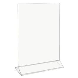 Staples - Sign Holder, 8.5" x 11", Acrylic, 10/Carton (ST62658) - Clear