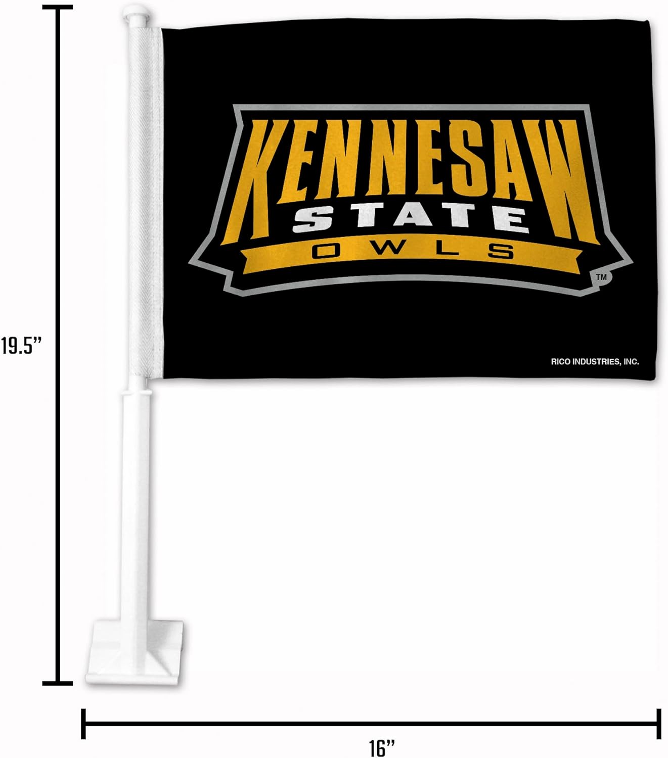 KENNESAW STATE OWLS™  
RICO INDUSTRIES, INC.  
19.5" x 16"