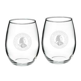 Jardine - Haverford College 21oz. 2-Piece Stemless Wine Glass Set - Multicolor