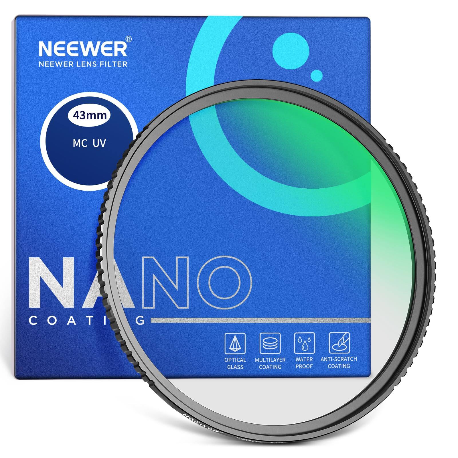 Neewer - 43mm MC UV Filter, 24-layer Nano, Ultra Slim price history on PriceWatchPro