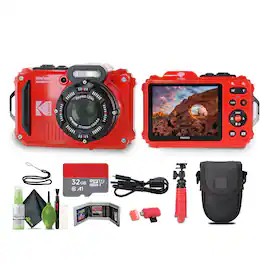Kodak - PIXPRO WPZ2 Rugged Waterproof Dustproof Digital Vlogging Camera - Red