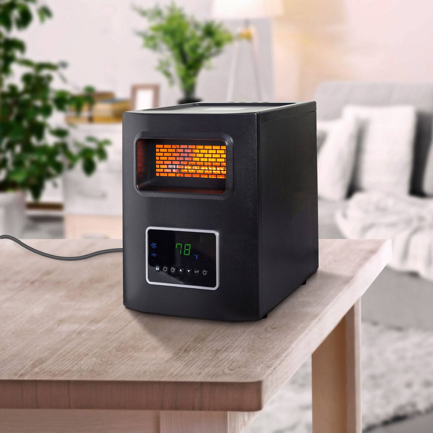 Alt View 14. Lifesmart - 4-Wrapped Element Infrared Heater with USB Charging - Black.