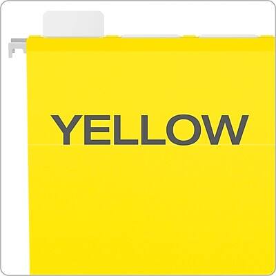 Alt View 3. Pendaflex - Ready-Tab Reinforced Hanging File Folder, 5-Tab, Letter Size, 25/Box - Yellow.