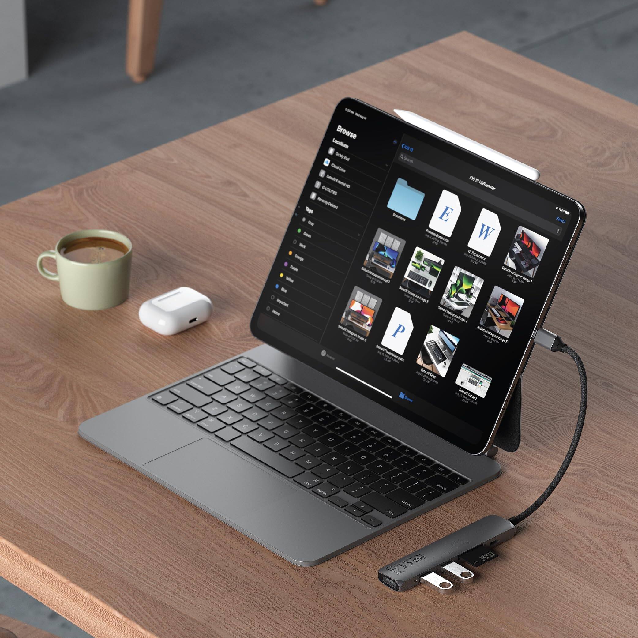 Satechi 6 in 1 USB C Hub Multiport Adapter HDMI 4K@60Hz, 100W PD