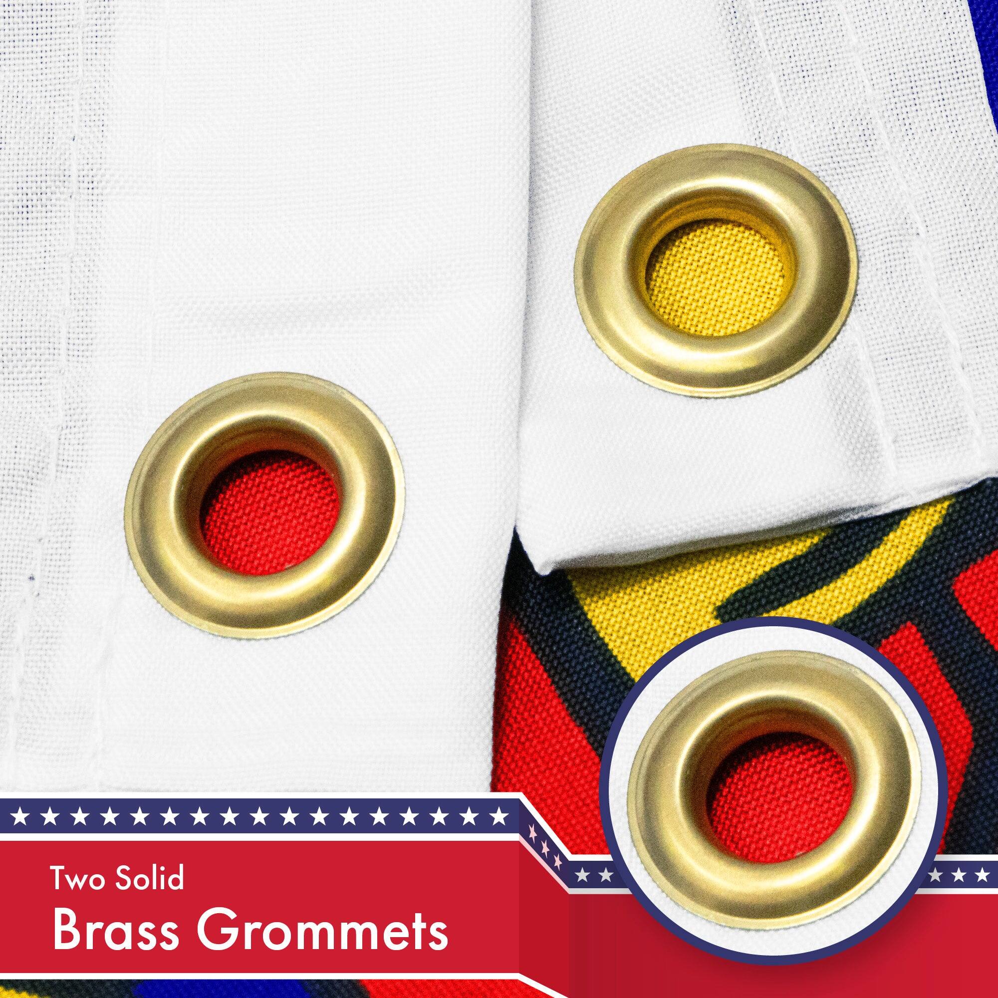 Two Solid Brass Grommets