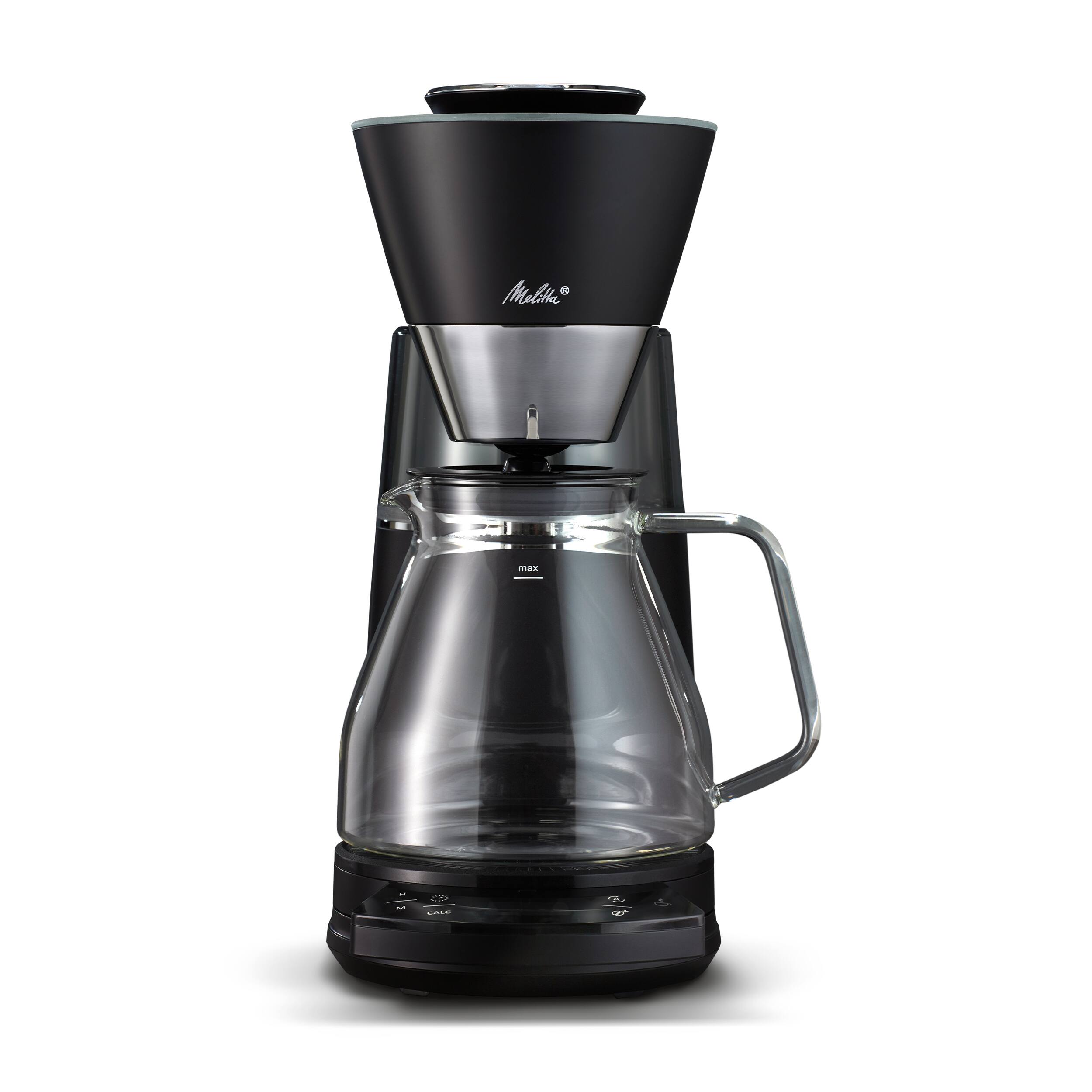 Alt View 5. Melitta - Vision 12-Cup Luxe Drip Coffee Maker with Revolving Dashboard - Black.