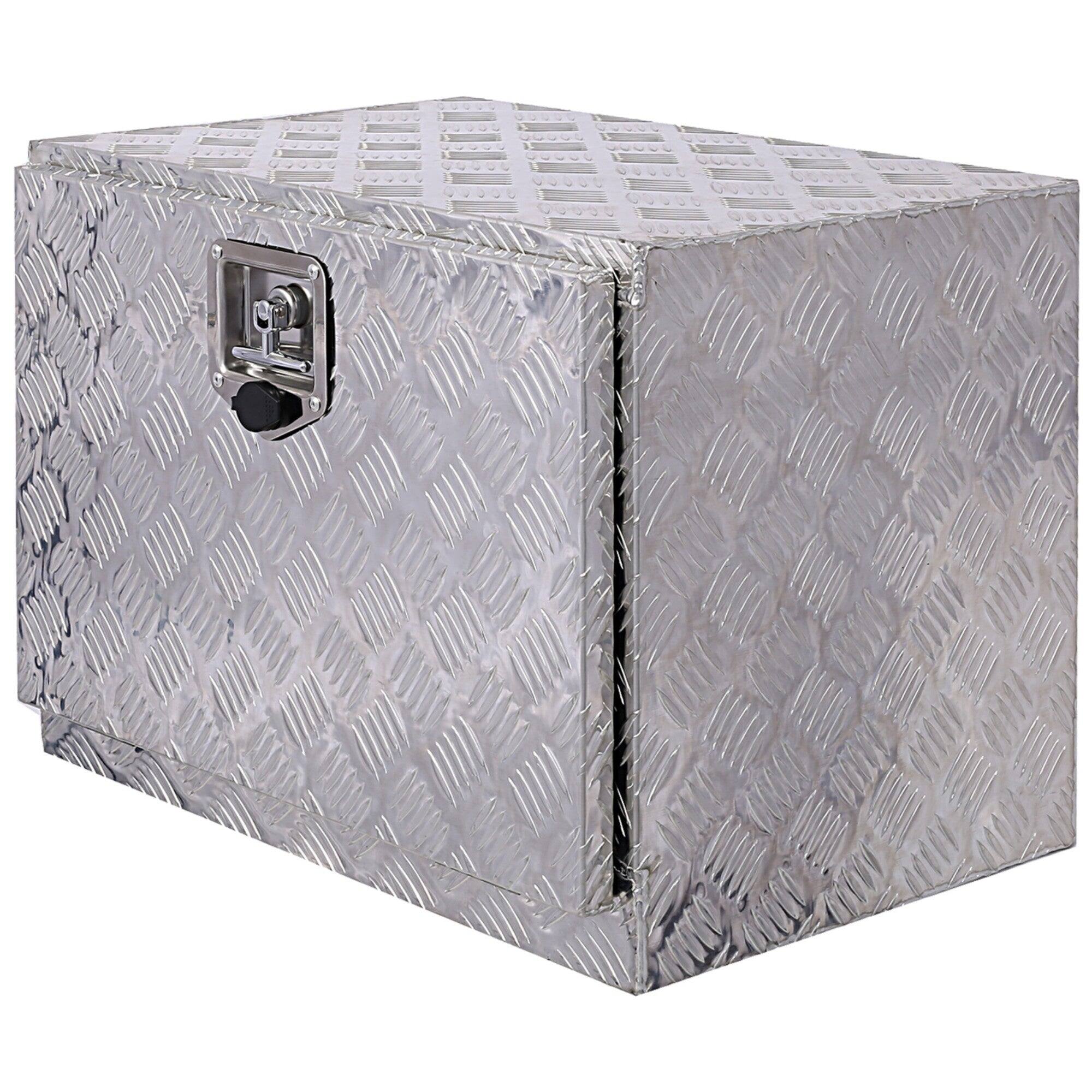 Alt View 1. Boyel Living - Silver 24x17.3x17.7-Inch Aluminum Heavy-Duty Truck Bed Underbody Tool Box.