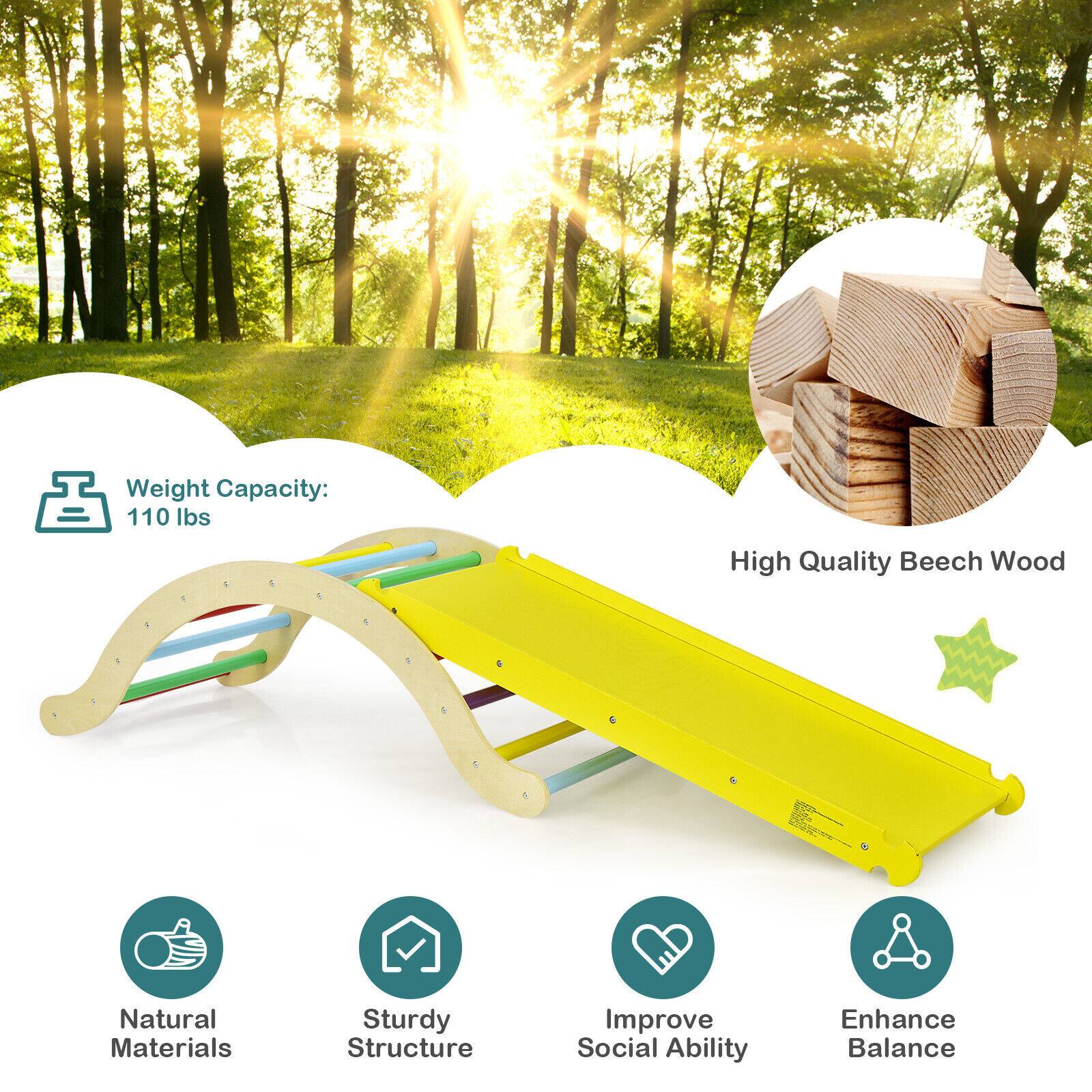 Weight Capacity: 110 lbs
High Quality Beech Wood
Natural Materials
Sturdy Structure
Improve Social Ability
Enhance Balance