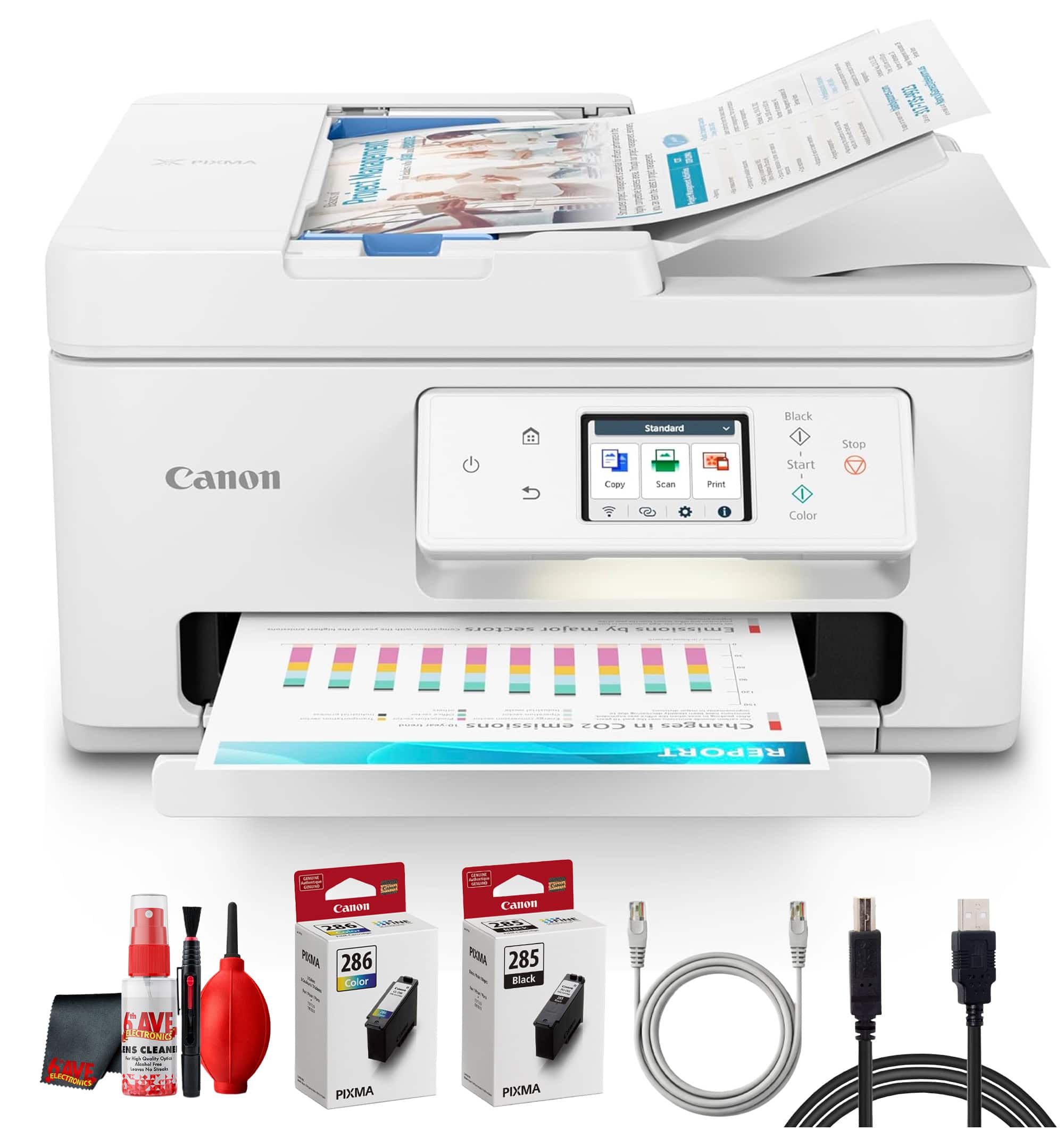 Canon - PIXMA TR7820 Wireless All-in-One Inkjet Printer Bundle