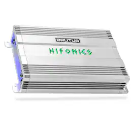 Hifonics - Brutus BG 520 Watt 4 Channel Amplifier with Built-In UV Meter - Silver