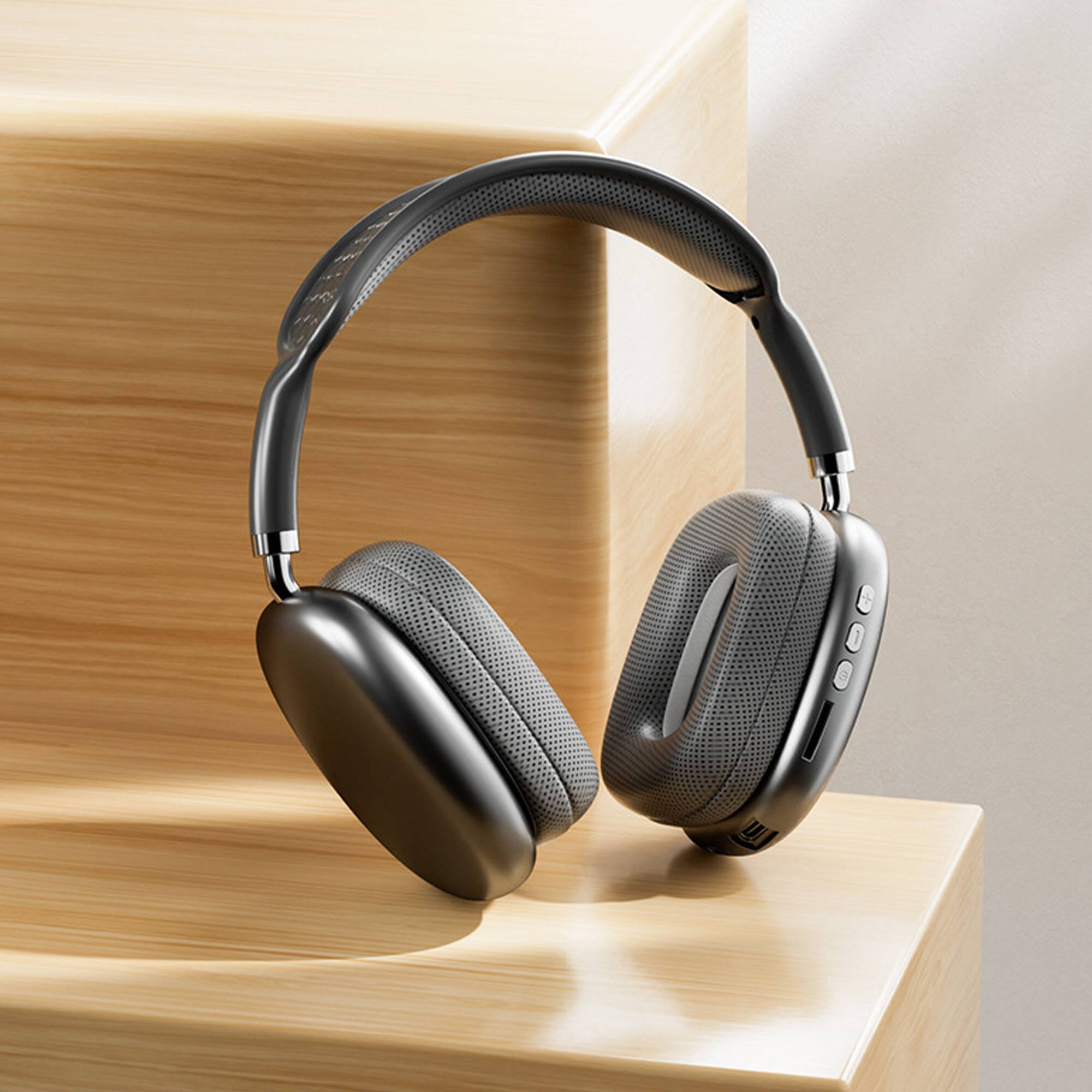 Front. YONWAY - Subwoofer Wireless Bluetooth Headset, Over The Ear Wireless Headset, Clear Communication, Fast Charging.