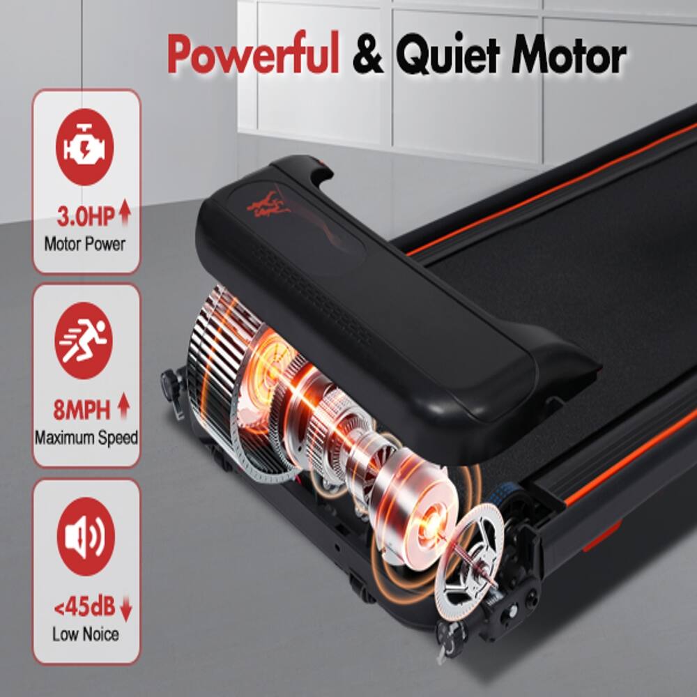 Powerful & Quiet Motor  
3.0HP Motor Power  
8MPH Maximum Speed  
<45dB Low Noise