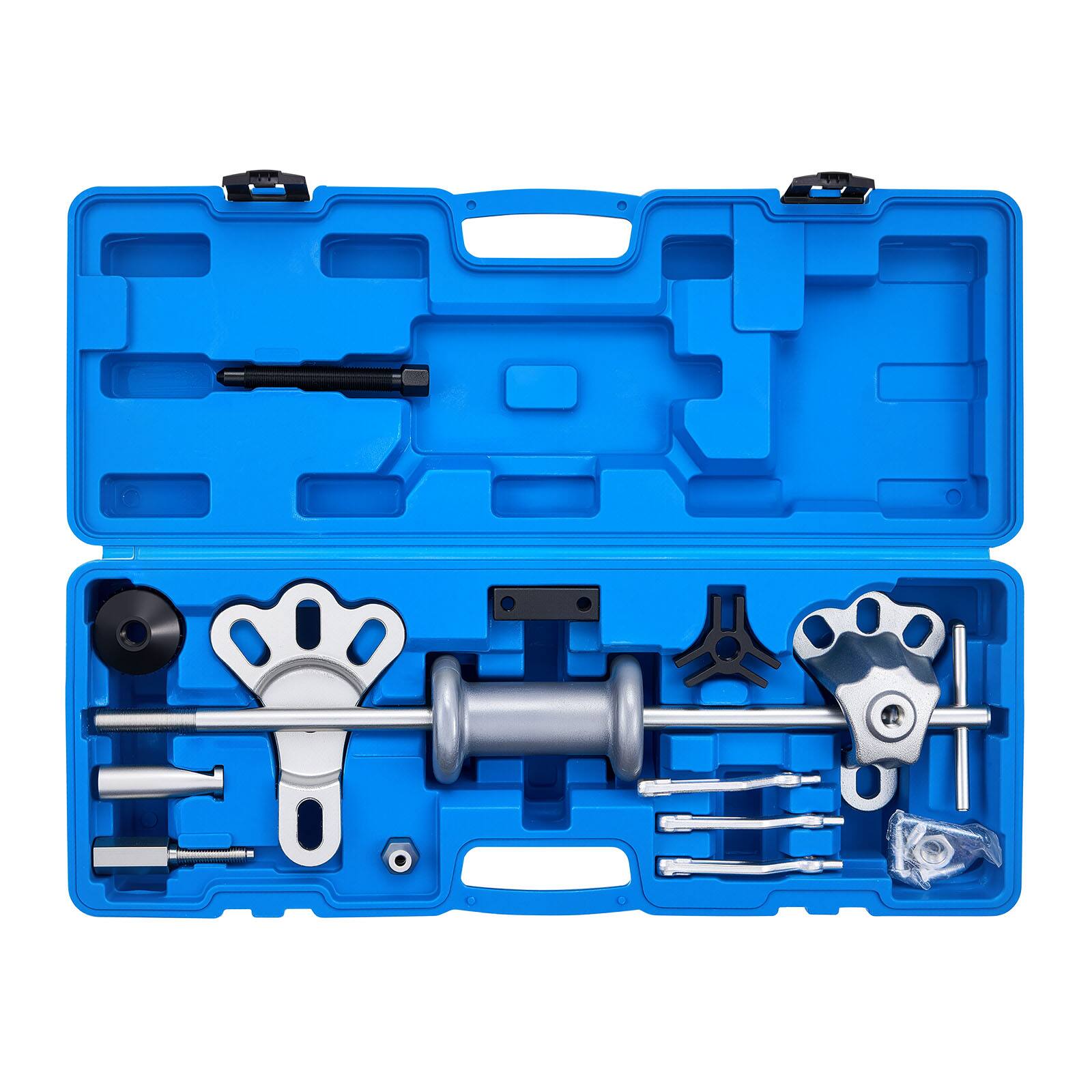 Alt View 5. VEVOR - 9-Way Slide Hammer Puller Set, 15PCS Front Wheel Hub Bearing Remover & Rear Wheel Axle Hub Dent Shaft Puller Tool Kit - Silver.