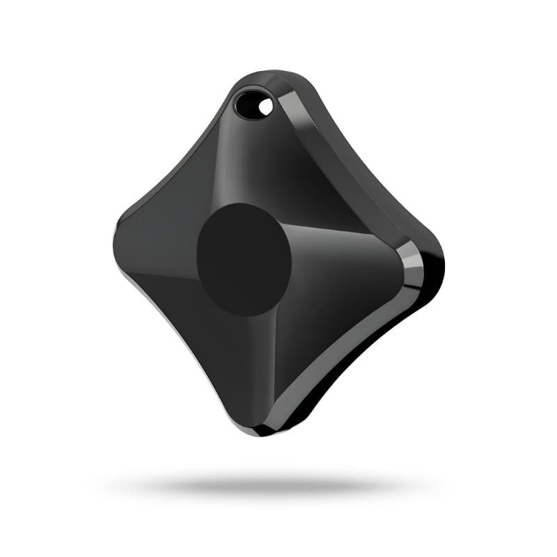 Cluzine - Square Anti-Lost Locator Wallet Finder Tracker Anti-Lost Compatible with Apple - Black