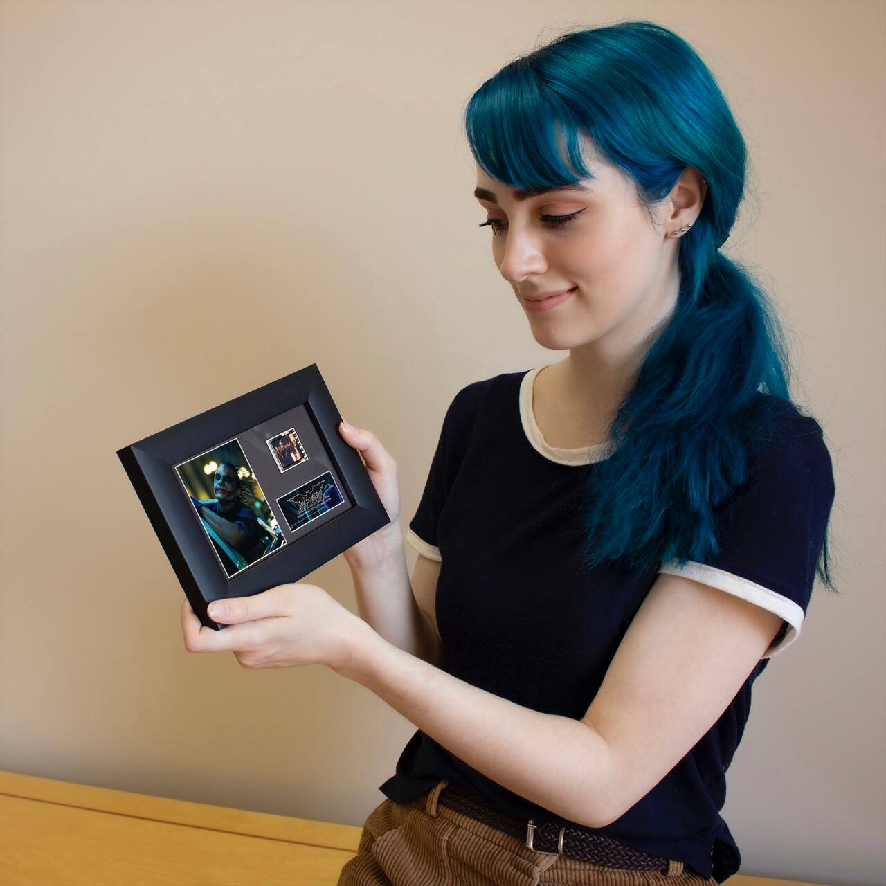 Alt View 1. Trend Setters - Batman: The Dark Knight (The Joker) Minicell FilmCells Framed Desktop Presentation USFC5796 - Multicolor.