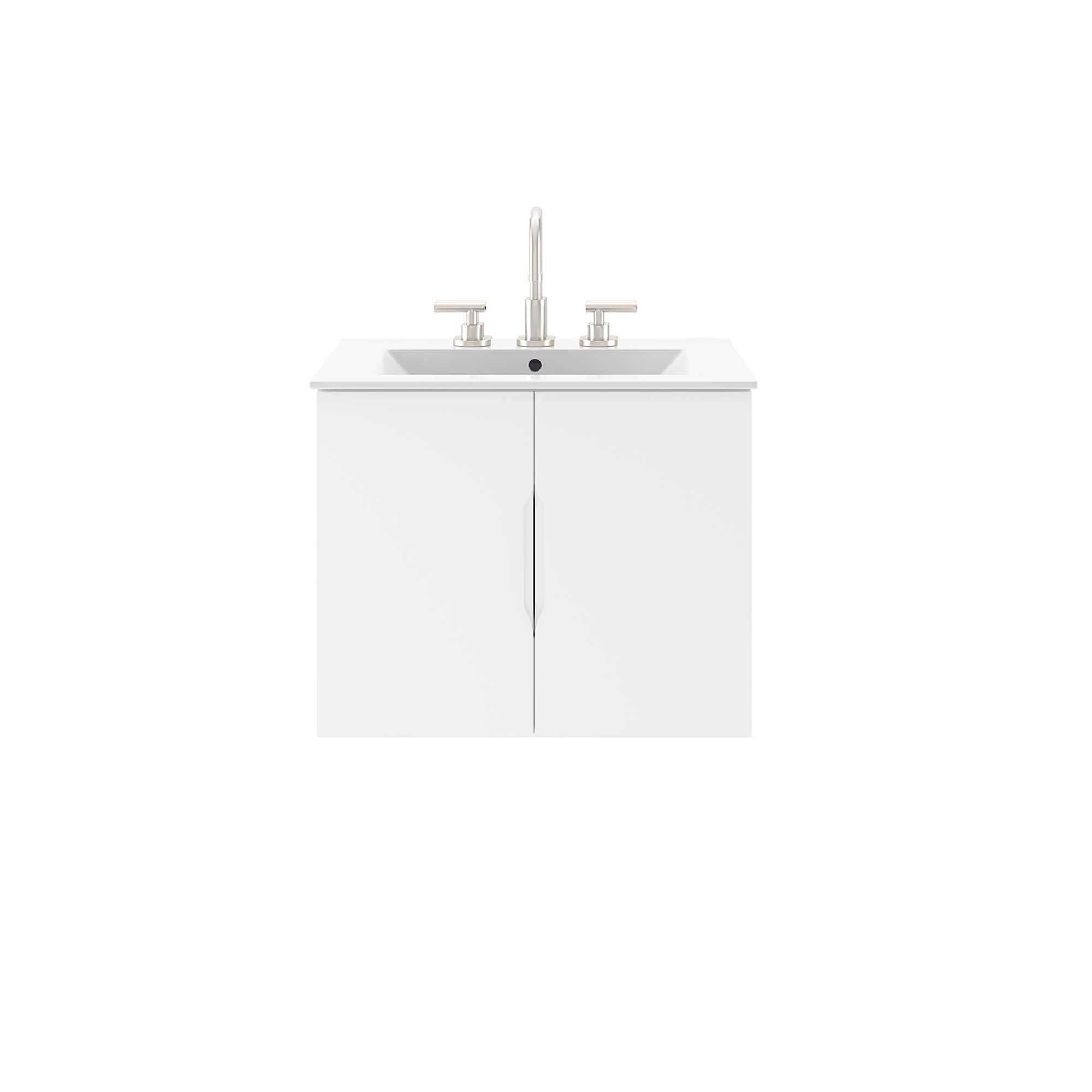 Alt View 3. Modway - Vitality Bathroom Vanity Basin Included by Modway - White White.