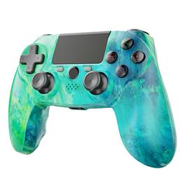 Dazzling Pops - controller for ps4 with ps4 slim pc double shock axis motion sensor built headphone jack - Green