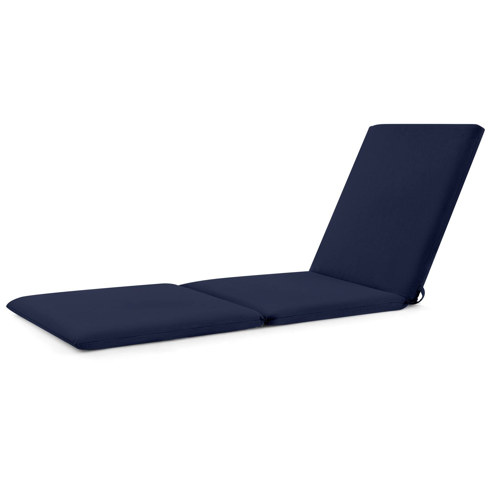 Alt View 9. Gymax - Gymax 2PCS Patio Lounge Chair Recliner Chair w/ 3-Position Adjustable Backrest & Cushion Black & Blue - Black, Blue.